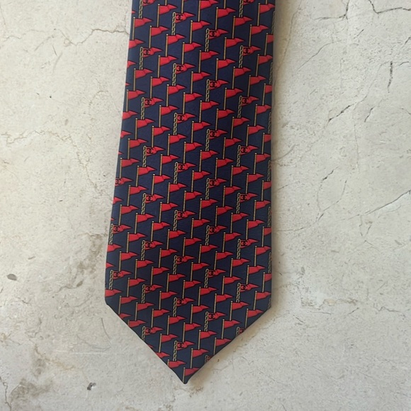CHANEL Paris Golf Theme Men’s Silk Tie